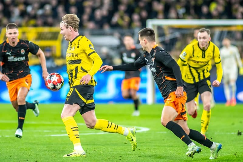 Football. UEFA Champions League. Borussia Dortmund - Shakhtar Donetsk. 29.01.2025