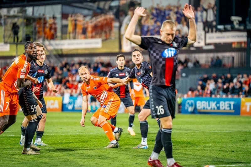 Football. Betclic 1 Liga. Bruk-Bet Termalica Nieciecza - Polonia Warsaw. 14.04.2025