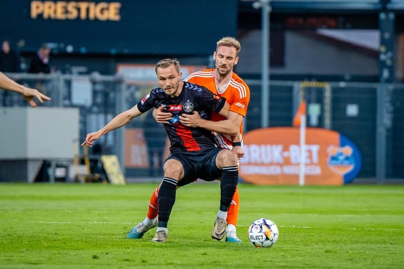 Football. Betclic 1 Liga. Bruk-Bet Termalica Nieciecza - Polonia Warsaw. 14.04.2025