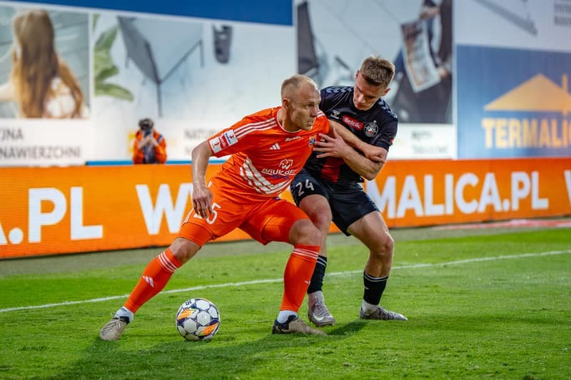 Football. Betclic 1 Liga. Bruk-Bet Termalica Nieciecza - Polonia Warsaw. 14.04.2025