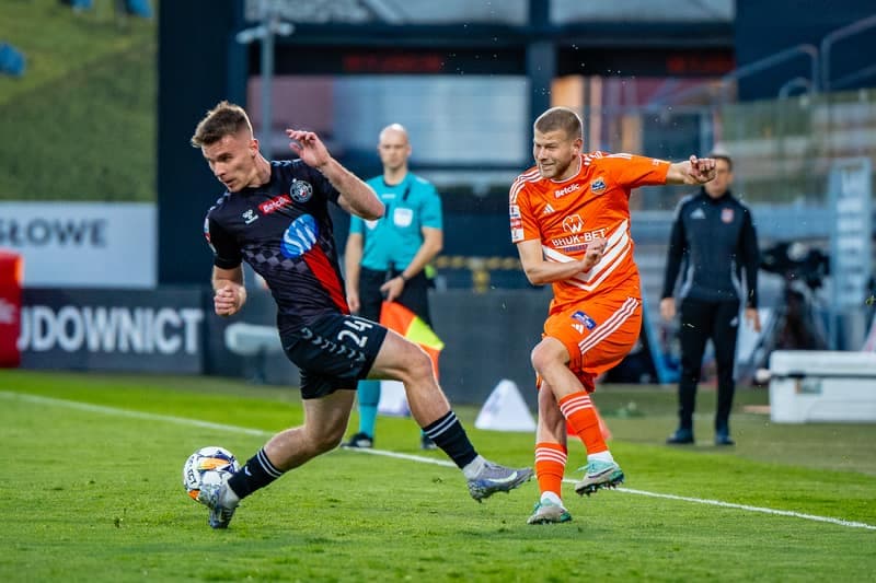 Football. Betclic 1 Liga. Bruk-Bet Termalica Nieciecza - Polonia Warsaw. 14.04.2025