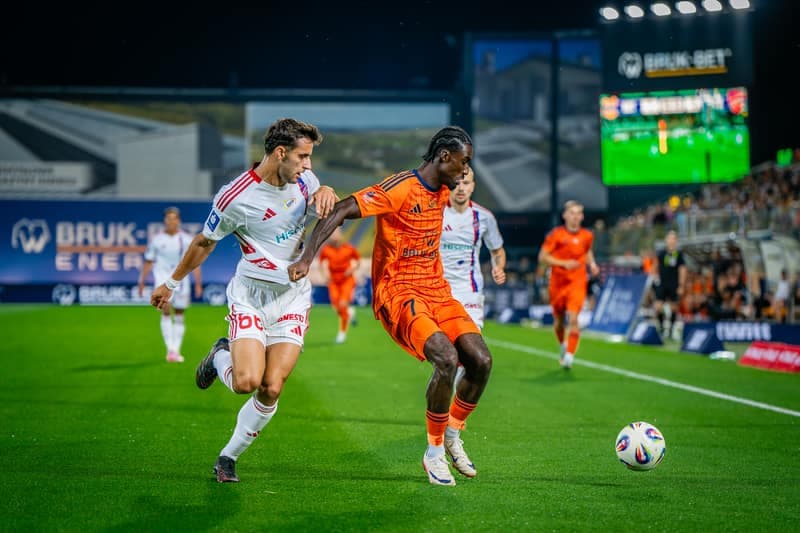Football. PKO BP Ekstraklasa. Bruk-Bet Termalica Nieciecza - Rakow Czestochowa. 17.08.2025