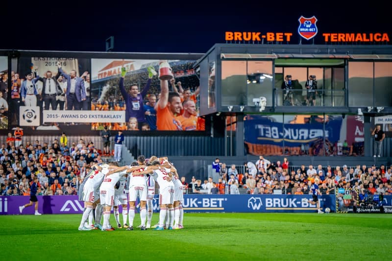 Football. PKO BP Ekstraklasa. Bruk-Bet Termalica Nieciecza - Rakow Czestochowa. 17.08.2025