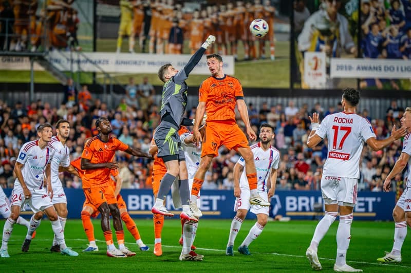 Football. PKO BP Ekstraklasa. Bruk-Bet Termalica Nieciecza - Rakow Czestochowa. 17.08.2025