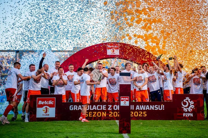 Football. Betclic I Liga. Bruk-Bet Termalica Nieciecza - Kotwica Kolobrzeg. 25.04.2025