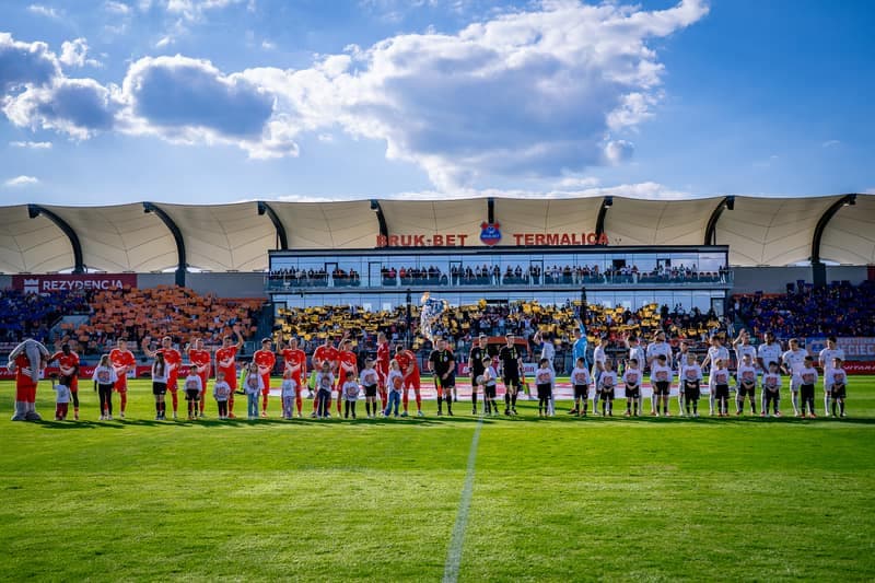 Football. Betclic I Liga. Bruk-Bet Termalica Nieciecza - Kotwica Kolobrzeg. 25.04.2025
