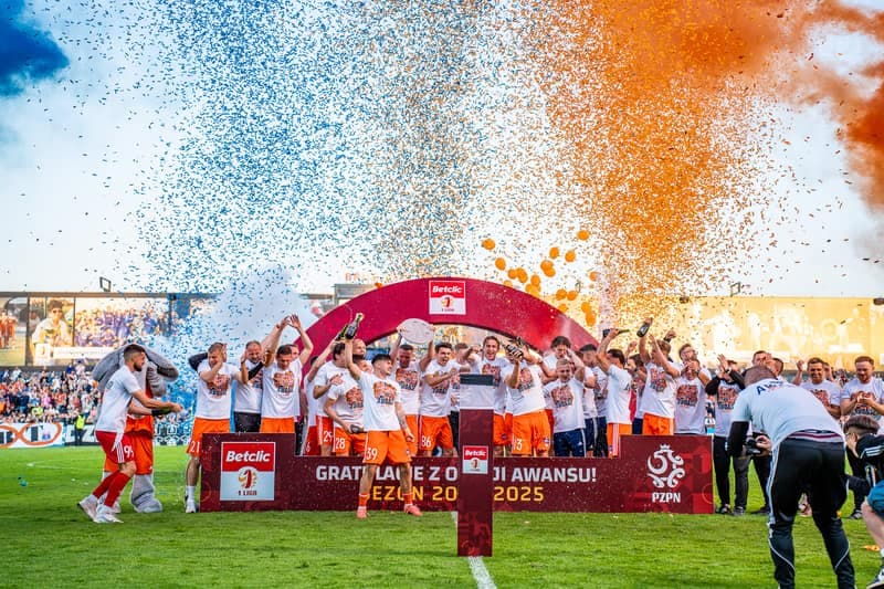 Football. Betclic I Liga. Bruk-Bet Termalica Nieciecza - Kotwica Kolobrzeg. 25.04.2025