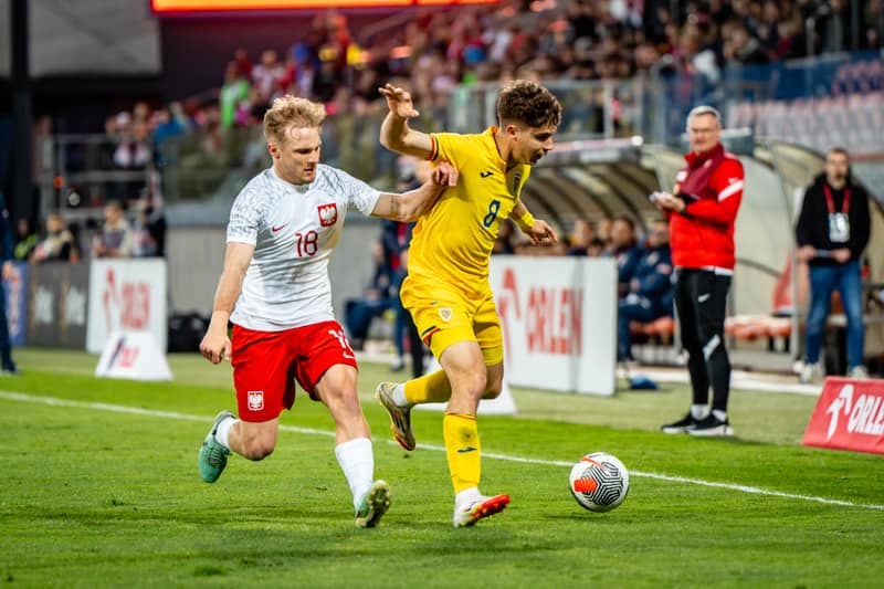 Football. Elite League. Poland U20 - Romania U20. 21.03.2025