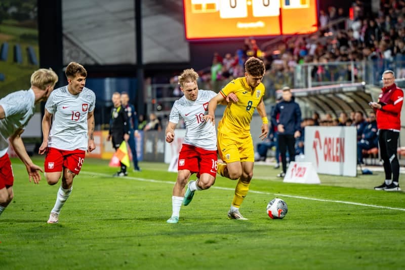 Football. Elite League. Poland U20 - Romania U20. 21.03.2025