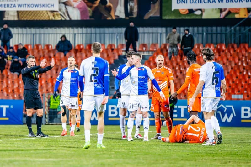 Football. Betclic 1 Liga. Bruk-Bet Termalica Nieciecza - Pogon Siedlce. 22.02.2025