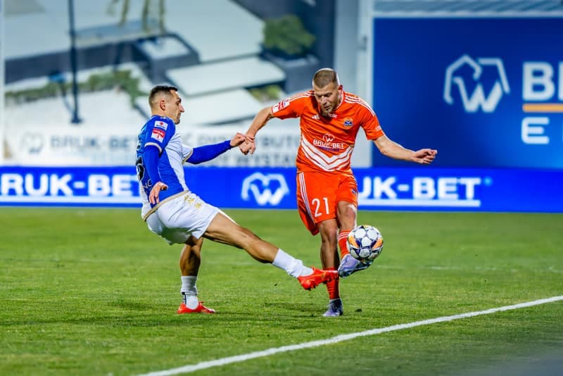 Football. Betclic 1 Liga. Bruk-Bet Termalica Nieciecza - Pogon Siedlce. 22.02.2025
