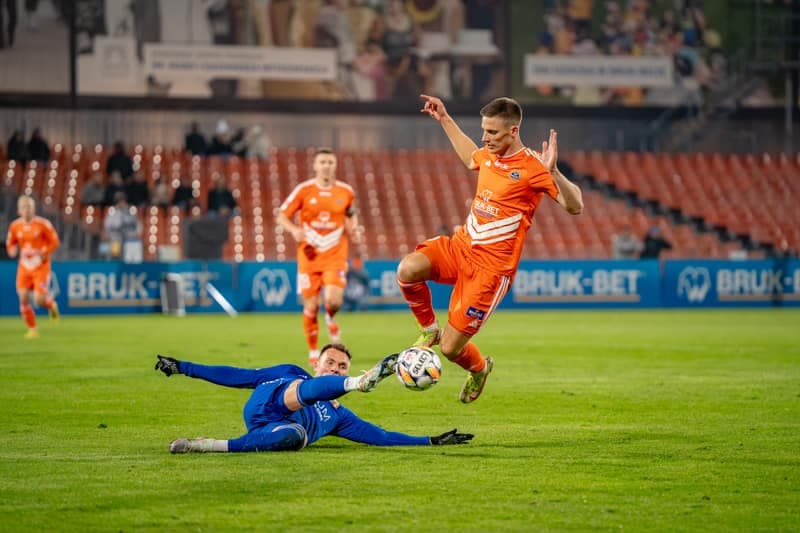 Football. Betclic 1 Liga. Bruk-Bet Termalica Nieciecza - Miedz Legnica. 09.11.2024