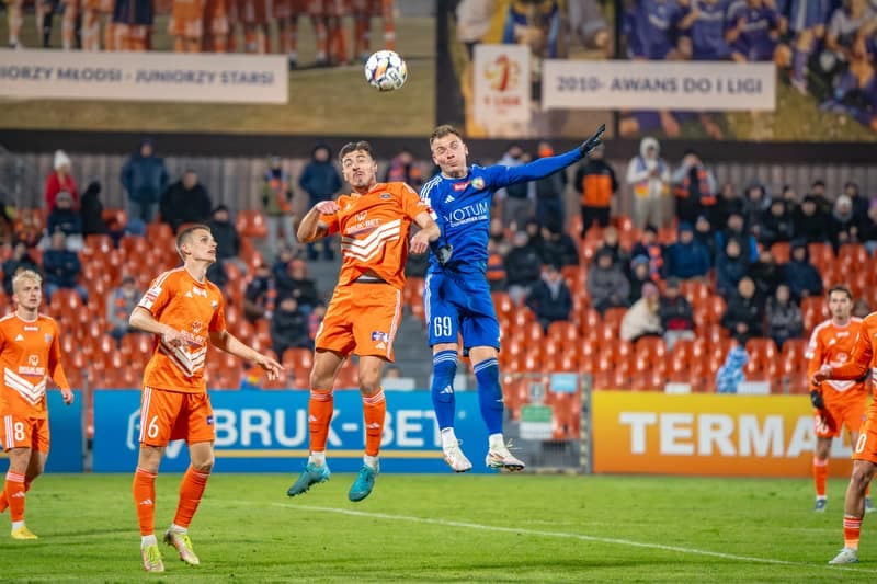 Football. Betclic 1 Liga. Bruk-Bet Termalica Nieciecza - Miedz Legnica. 09.11.2024