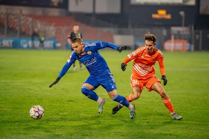 Football. Betclic 1 Liga. Bruk-Bet Termalica Nieciecza - Miedz Legnica. 09.11.2024