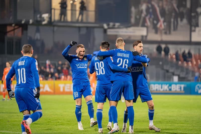 Football. Betclic 1 Liga. Bruk-Bet Termalica Nieciecza - Miedz Legnica. 09.11.2024