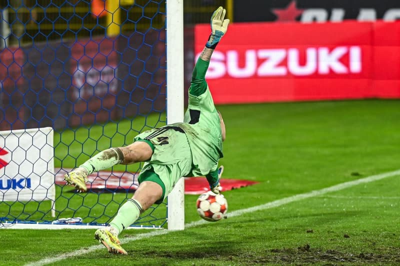Football. Betclic 1 Liga. Miedz Legnica - Wieczysta Krakow. 02.11.2025