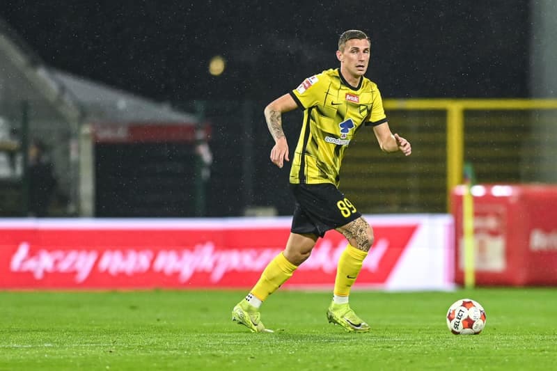 Football. Betclic 1 Liga. Miedz Legnica - Wieczysta Krakow. 02.11.2025