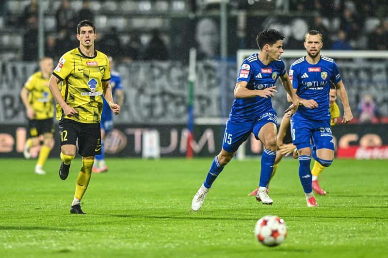 Football. Betclic 1 Liga. Miedz Legnica - Wieczysta Krakow. 02.11.2025