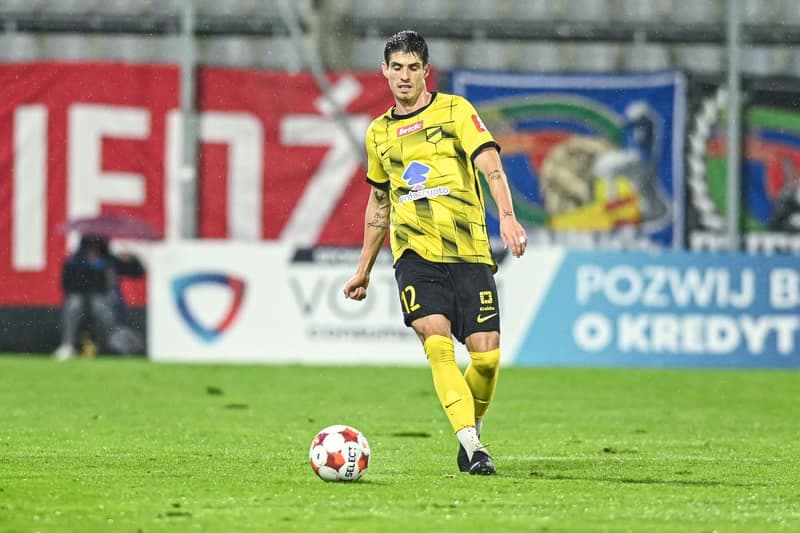 Football. Betclic 1 Liga. Miedz Legnica - Wieczysta Krakow. 02.11.2025