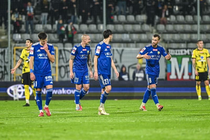 Football. Betclic 1 Liga. Miedz Legnica - Wieczysta Krakow. 02.11.2025