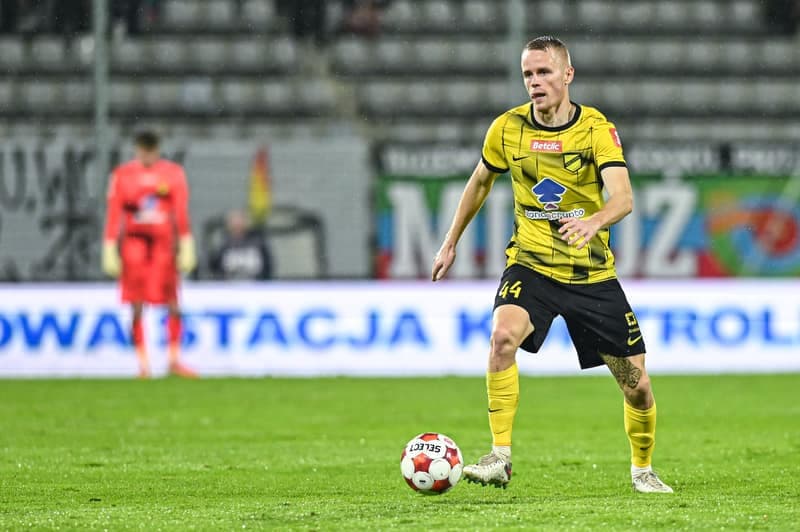 Football. Betclic 1 Liga. Miedz Legnica - Wieczysta Krakow. 02.11.2025
