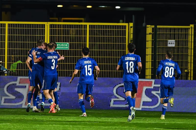 Football. Betclic 1 Liga. Miedz Legnica - Wieczysta Krakow. 02.11.2025
