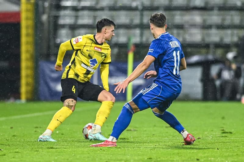 Football. Betclic 1 Liga. Miedz Legnica - Wieczysta Krakow. 02.11.2025