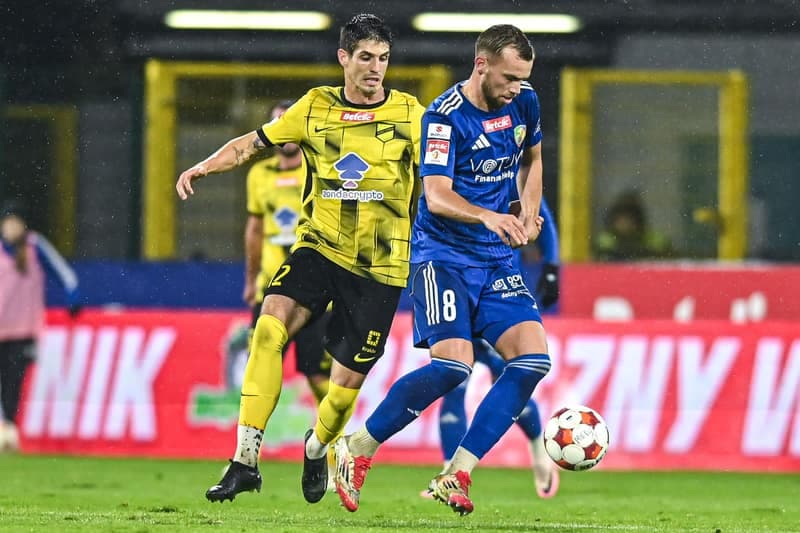 Football. Betclic 1 Liga. Miedz Legnica - Wieczysta Krakow. 02.11.2025