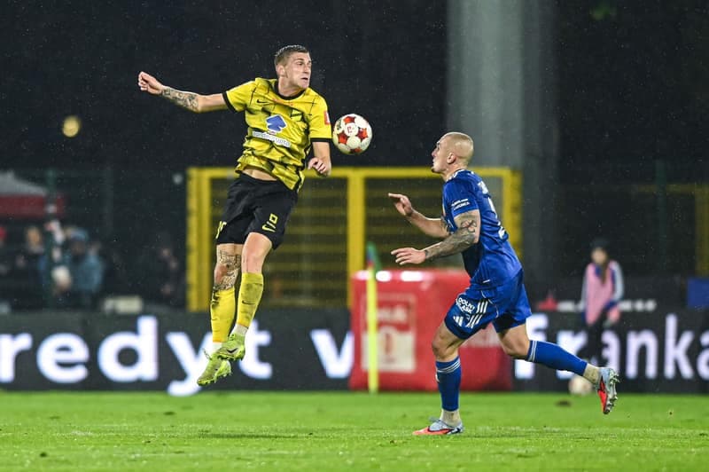 Football. Betclic 1 Liga. Miedz Legnica - Wieczysta Krakow. 02.11.2025