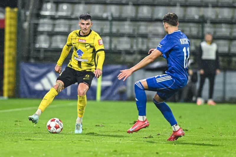 Football. Betclic 1 Liga. Miedz Legnica - Wieczysta Krakow. 02.11.2025