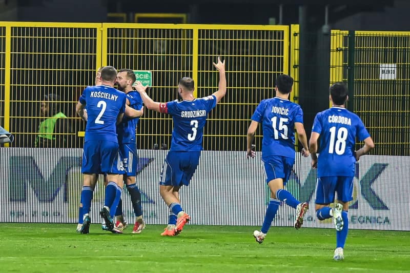 Football. Betclic 1 Liga. Miedz Legnica - Wieczysta Krakow. 02.11.2025
