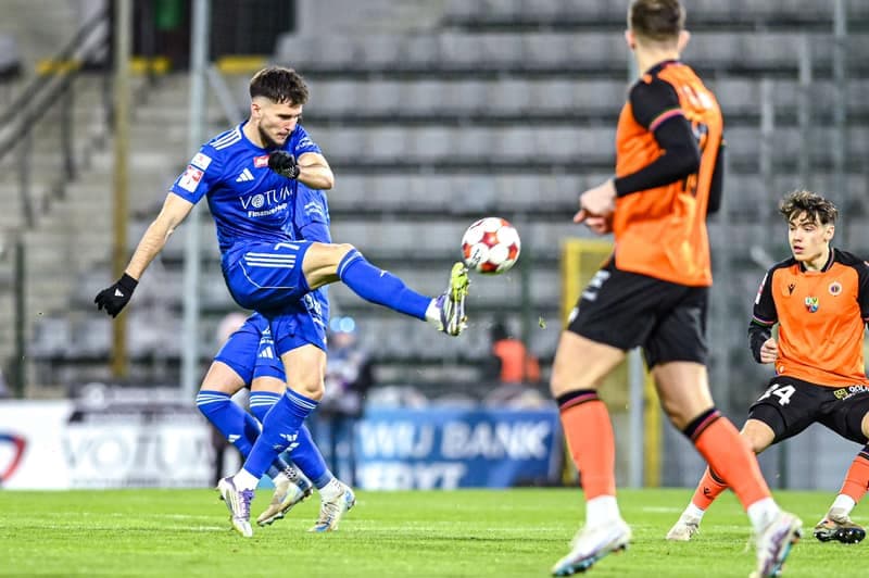 Football. Betclic 1 Liga. Miedz Legnica - Chrobry Glogow. 21.02.2026