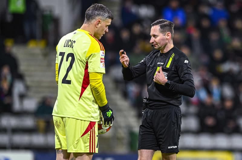 Football. Betclic 1 Liga. Miedz Legnica - Chrobry Glogow. 21.02.2026
