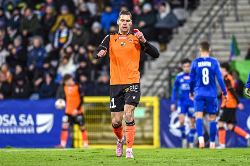 Football. Betclic 1 Liga. Miedz Legnica - Chrobry Glogow. 21.02.2026