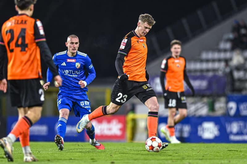 Football. Betclic 1 Liga. Miedz Legnica - Chrobry Glogow. 21.02.2026
