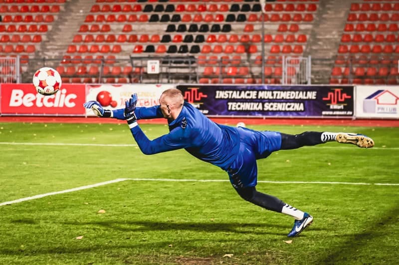 Football. Betclic 1 liga. Chrobry Glogow - Polonia Warszawa. 18.10.2025