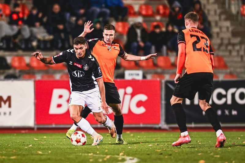 Football. Betclic 1 liga. Chrobry Glogow - Polonia Warszawa. 18.10.2025