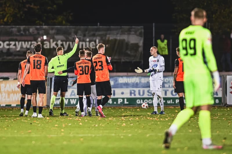 Football. Betclic 1 liga. Chrobry Glogow - Polonia Warszawa. 18.10.2025