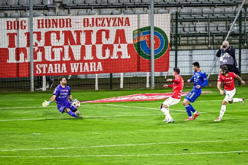 Football. Betclic 1 liga. Miedz Legnica - Pogon Siedlce. 17.10.2025