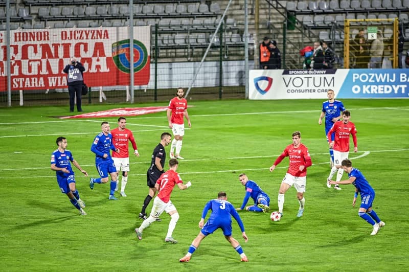 Football. Betclic 1 liga. Miedz Legnica - Pogon Siedlce. 17.10.2025