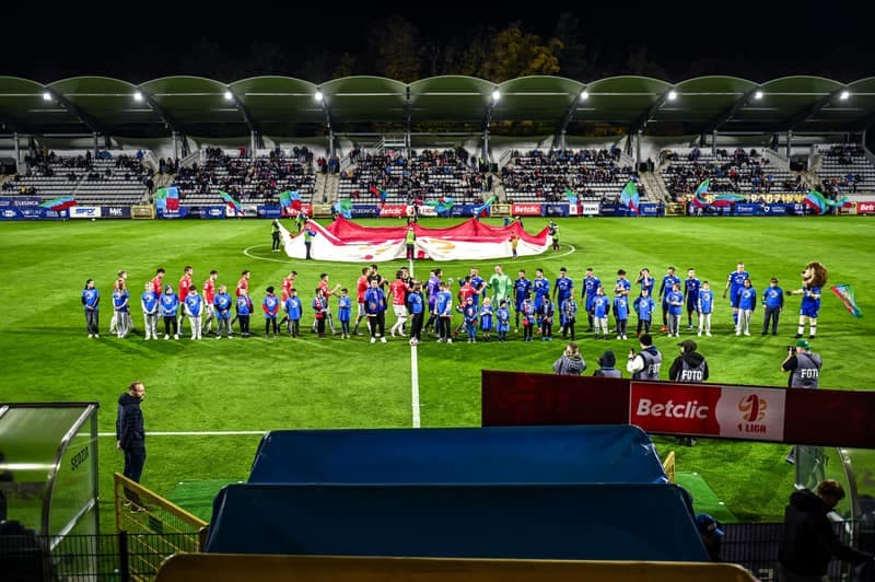 Football. Betclic 1 liga. Miedz Legnica - Pogon Siedlce. 17.10.2025