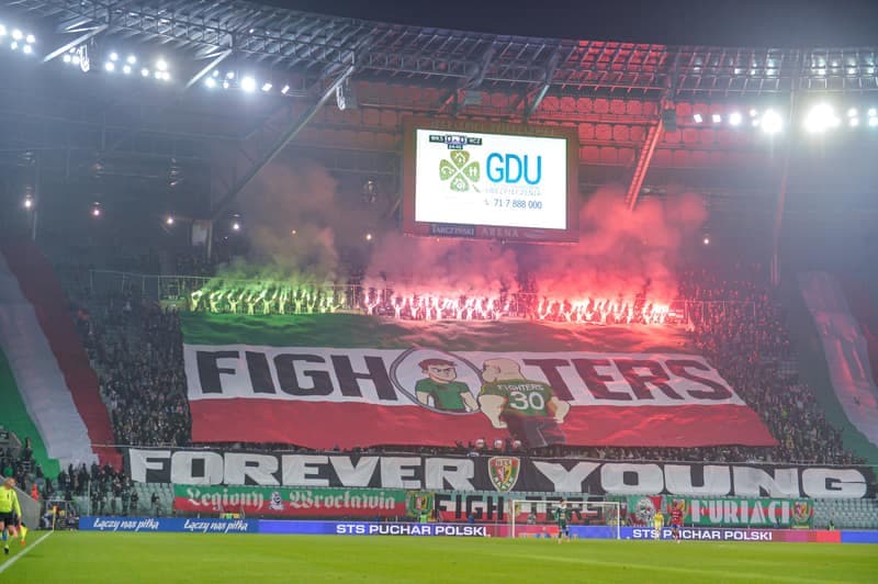 Football. STS Puchar Polski. Slask Wroclaw - Rakow Czestochowa. 03.12.2025