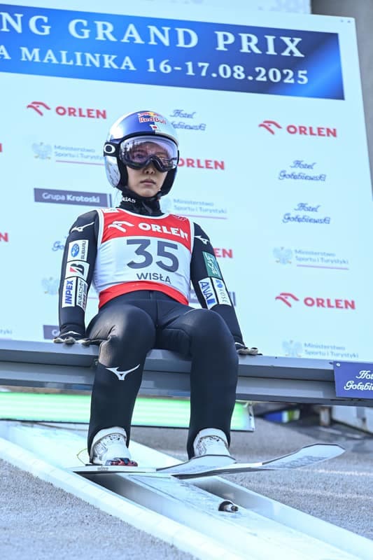 Ski Jumping. FIS Summer Grand Prix. Women Trial Round. 16.08.2025