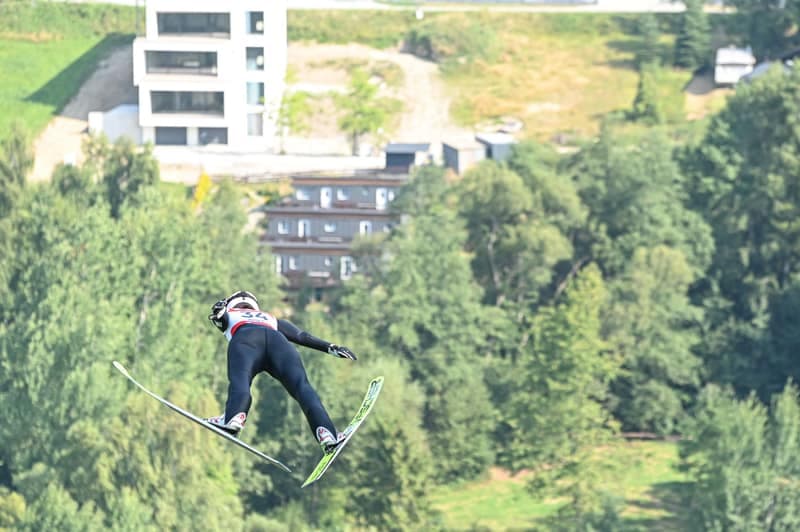Ski Jumping. FIS Summer Grand Prix. Women Trial Round. 16.08.2025