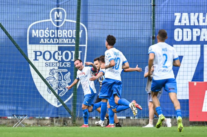 Football. Betclic 1 Liga. Pogon Siedlce - Polonia Warszawa. 20.07.2025