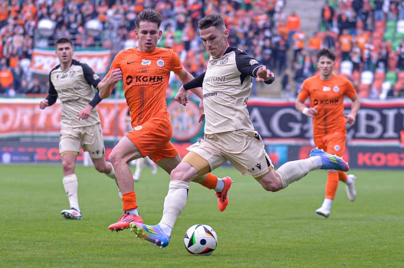 Football. PKO BP Ekstraklasa. Zaglebie Lubin - Widzew Lodz. 10.05.2025