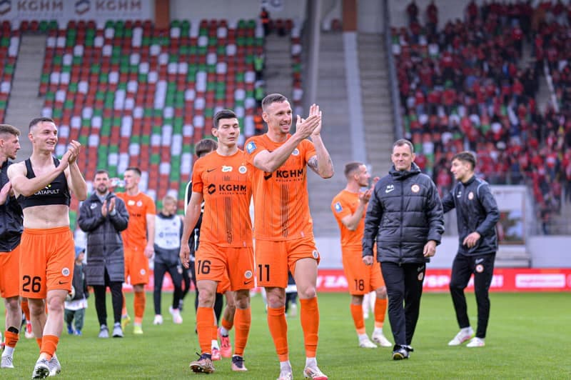 Football. PKO BP Ekstraklasa. Zaglebie Lubin - Widzew Lodz. 10.05.2025