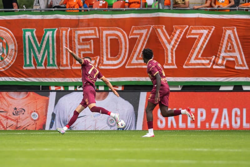 Football. PKO BP Ekstraklasa. Zaglebie Lubin - Piast Gliwice. 30.08.2025
