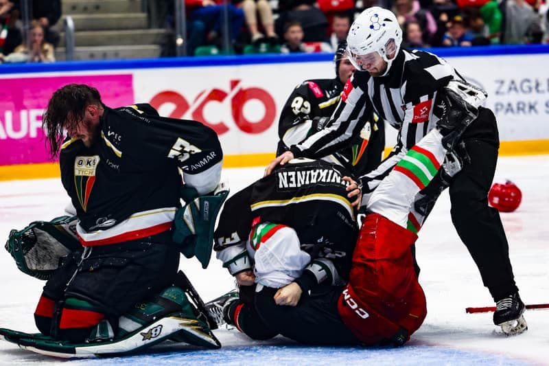 Ice Hockey. Tauron Hockey League. ECB Zaglebie Sosnowiec - GKS Tychy. 16.03.2026