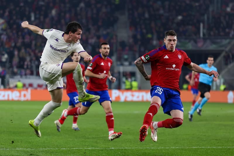 Football. UEFA Conference League. Rakow Czestochowa - Fiorentina. 19.03.2026